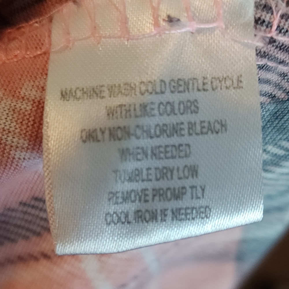 French Laundry button up pink flannel shirt 2X - Picture 5 of 5